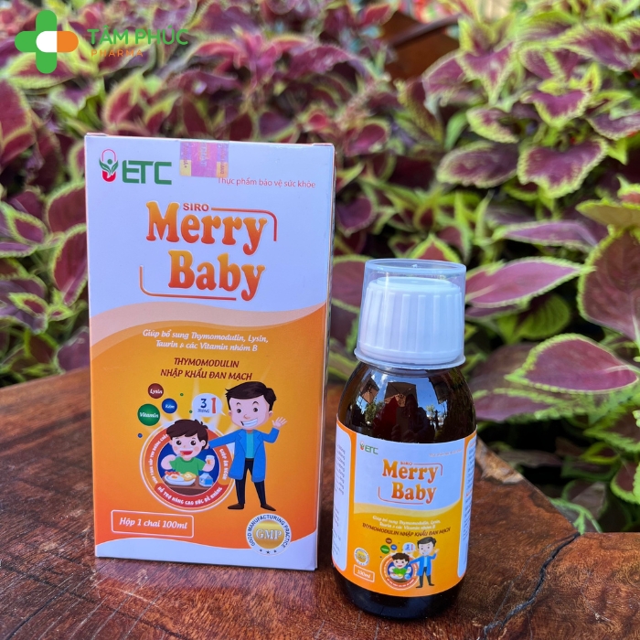 Siro ăn ngủ ngon, hỗ trợ tăng sức đề kháng Merry Baby