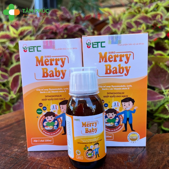 Siro ăn ngủ ngon, hỗ trợ tăng sức đề kháng Merry Baby