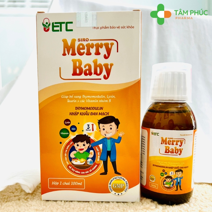 Siro ăn ngủ ngon, hỗ trợ tăng sức đề kháng Merry Baby