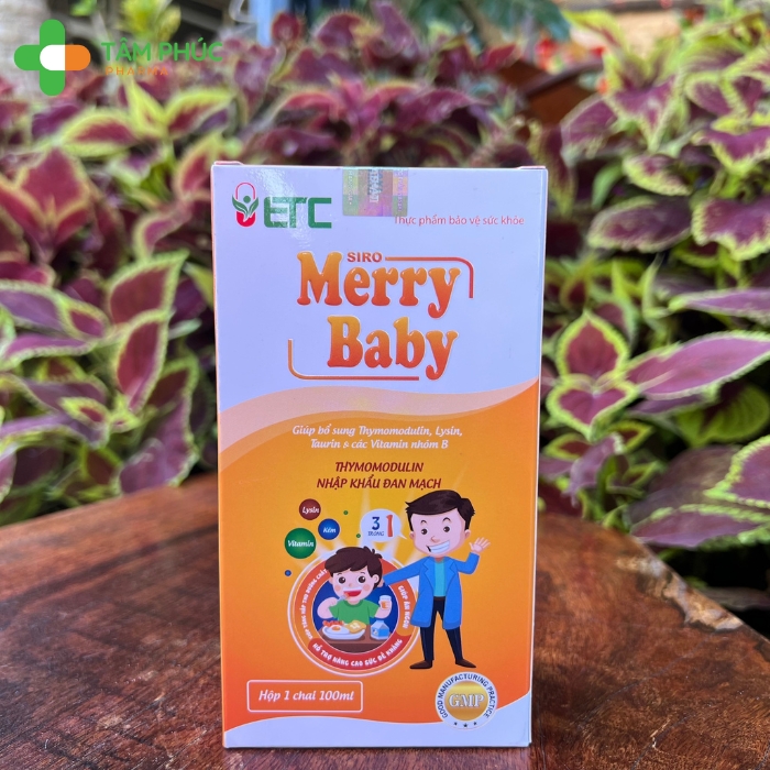 Siro ăn ngủ ngon, hỗ trợ tăng sức đề kháng Merry Baby