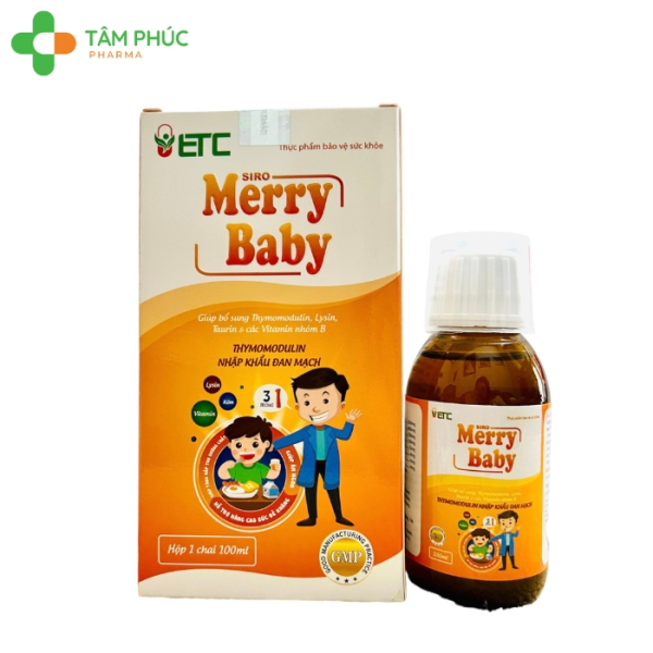 Siro ăn ngủ ngon, hỗ trợ tăng sức đề kháng Merry Baby